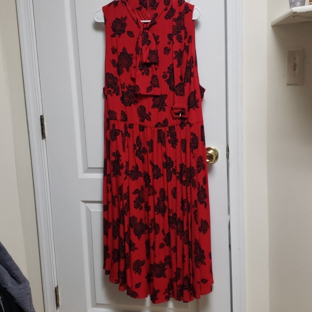 Torrid Red floral dress